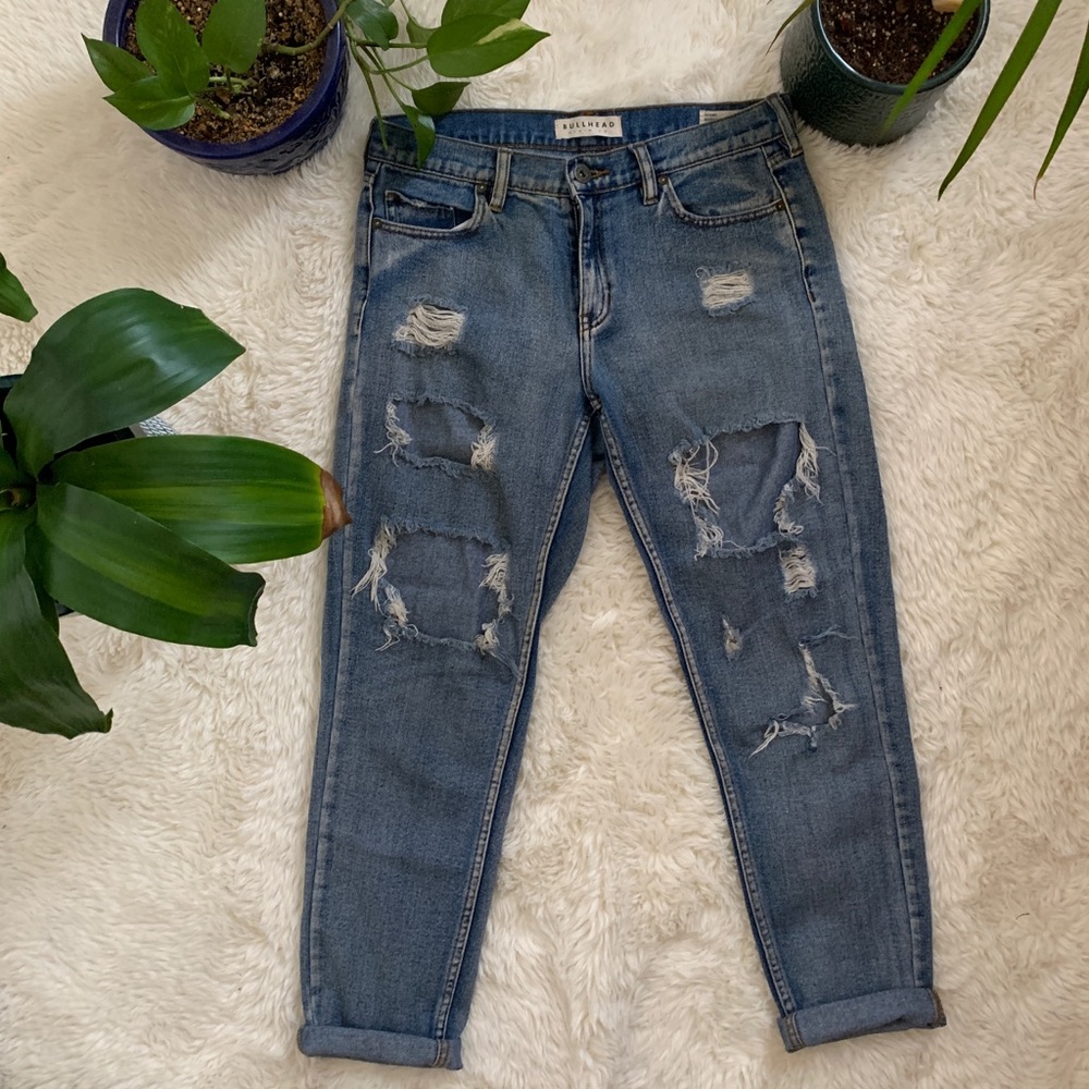Bullhead Distressed Boyfriend Jeans